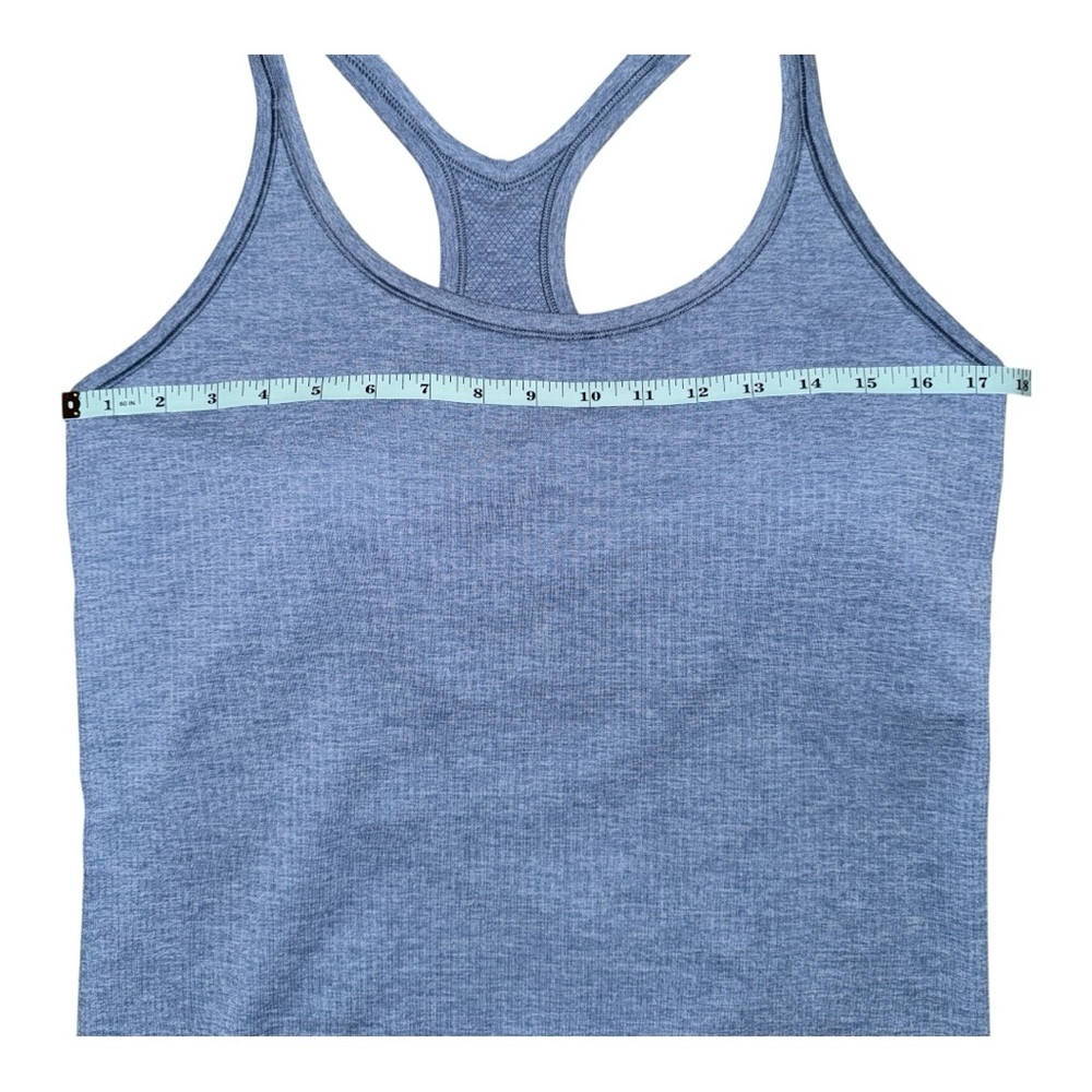 Lululemon Ebb to Street Tank Top B/C Cup Yoga Seamless Washed Denim Size 12 NWT - Picture 5 of 8